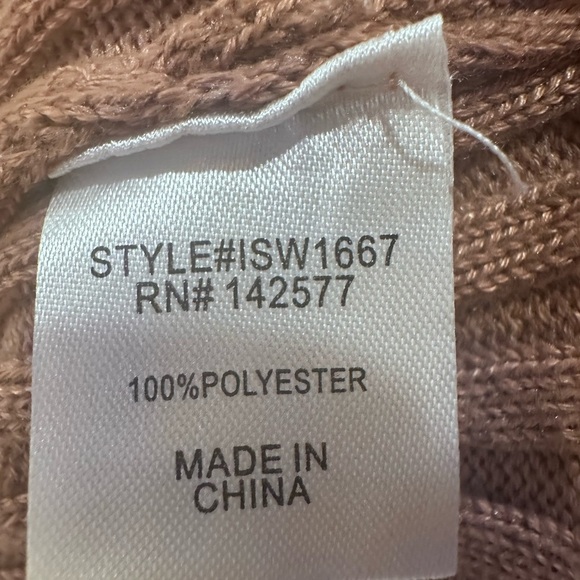 Iris WOMENS Brown Off-the-Shoulder Ribbed Sweater - Picture 6 of 8